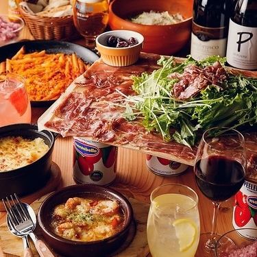 ゆっくり飲めて嬉しい2.5時間飲み放題付きのコースは4000円/5000円/6000円のご用意♪もちろん生ハム付き♪