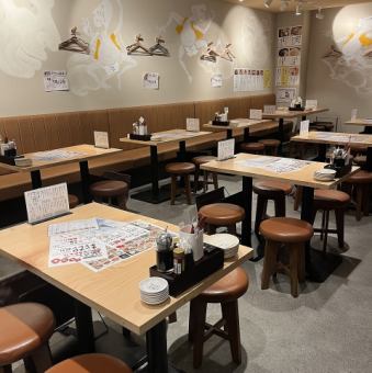 テーブル席です。