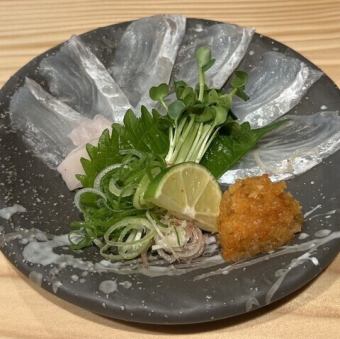 香川 活〆平目薄造り