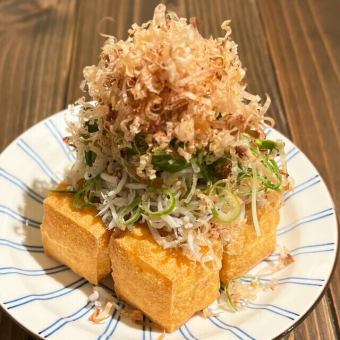 厚揚げしらすのっけ