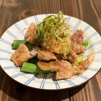 鶏せせり塩焼き　おろしぽん酢