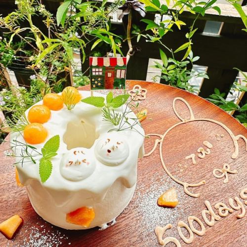 誕生日プレートケーキ♪