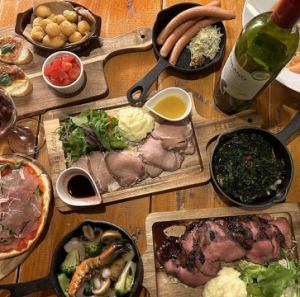 フルーツソースで食べるローストビーフ