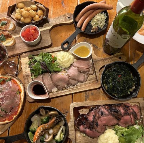 フルーツソースで食べるローストビーフ