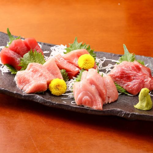 [Tuna] Assortment of 5 types of tuna sashimi