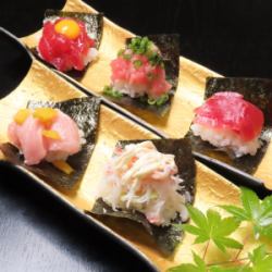 ひとくちのっけ寿司　各1貫
