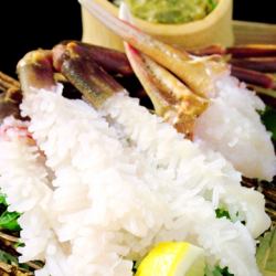 【11月7日~3月20日】【徠野蟹】蟹肉刺身(3片)