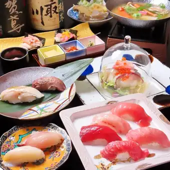 9/1～11/6まで【寿司ざんまいコース】全7品6,600円(税込)【お料理のみ】