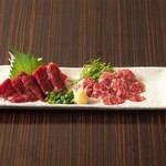 [Authentic Kumamoto direct delivery] Premium horsemeat sashimi (marbled/sirloin)
