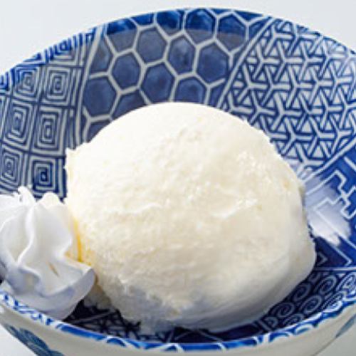 バニラアイス・ゆずシャーベット