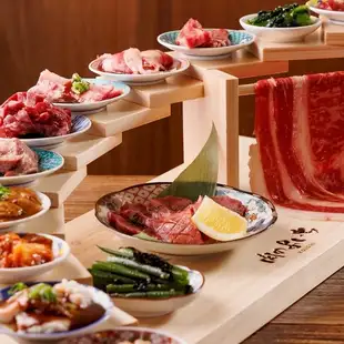 【料理のみ】全19品【国産牛カーテンロース霜降り牛タン塩★圧巻肉の階段盛コース】4000円
