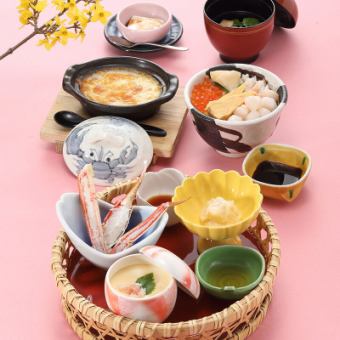 <Lunchtime Crab Meal> Hana Nishiki 2,750 yen (tax included) *Lunchtime only