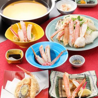 Crab Sukiyaki Course: Isonami 10,890 yen (tax included)