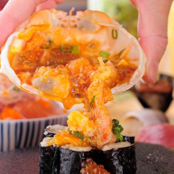 スシノトリコの極みコース 送別会、女子会、ちょっと贅沢をしたい日にお勧めのコースです。