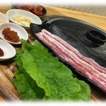 120 minutes of all-you-can-drink included! ◆ Samgyeopsal course [5,000 yen (tax included)]