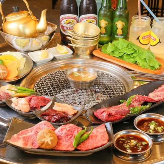 There is no mistake in the photo ☆ Enjoy the grilled yakiniku!