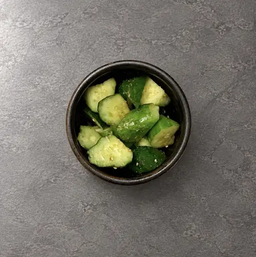 Sesame salt and cucumber