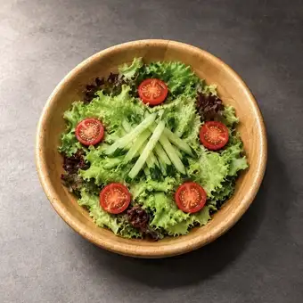 Sesame dressing salad
