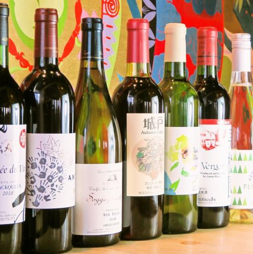 Not only sake! We also have a large selection of wine ☆