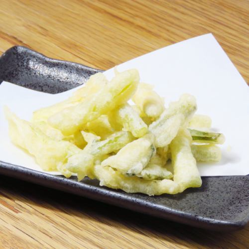 野沢菜の天ぷら
