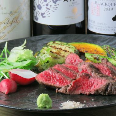 【肉も魚も贅沢に♪】信州牛ランプステーキや刺身、ラクレットなど全9品コース！3時間6000円