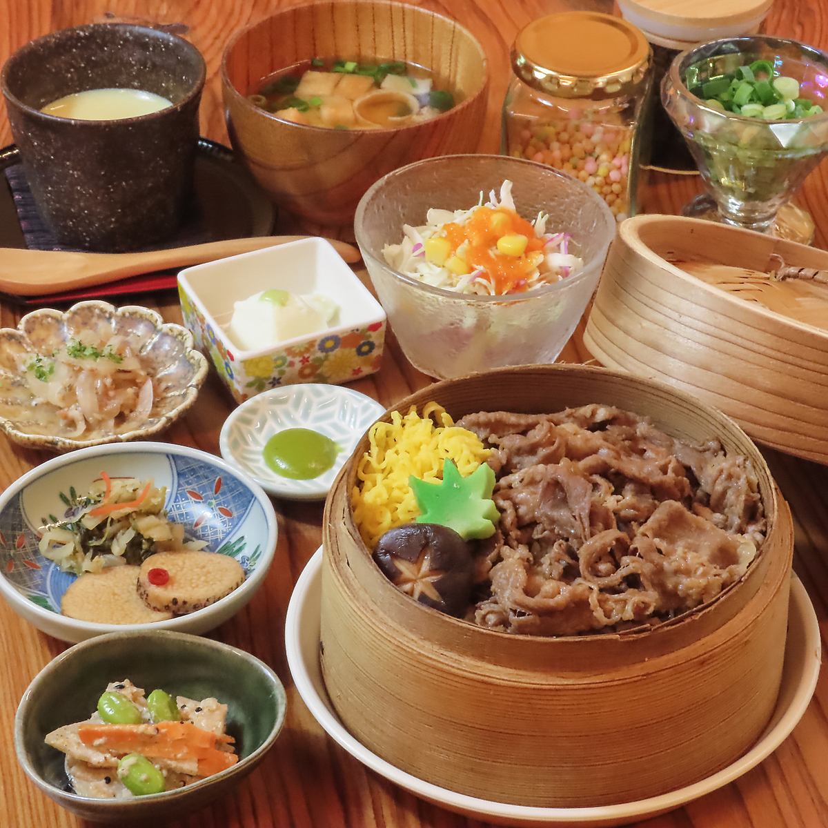 1日15食限定★黒毛和牛のせいろまぶし2400円(税込)