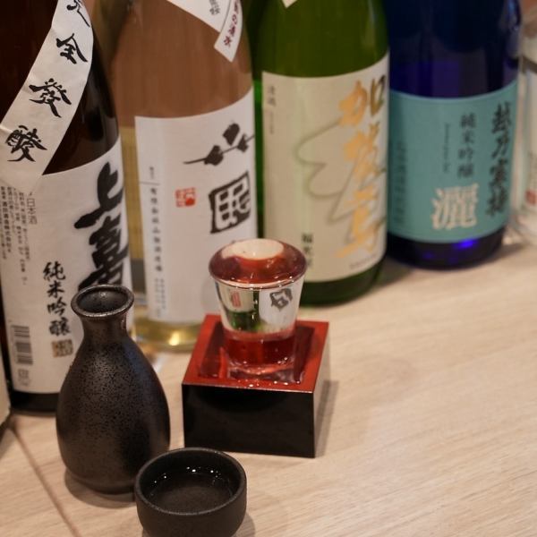 日本酒ソムリエと厳選した豊富な日本酒も◎