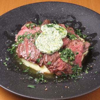 和牛の牛もものタリアータ