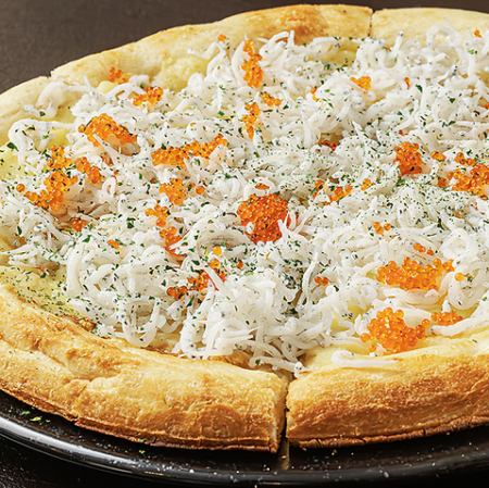 しらすのガーリックピザ