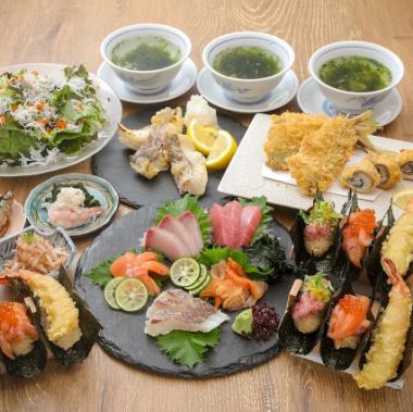 歓送迎会に【2時間飲放題付】魚秀満喫コース(7品) 6,000円→クーポン利用で5000円