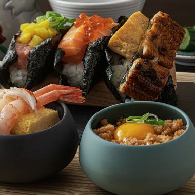 Reasonable Price！おちょこ丼&手巻き 6種セット