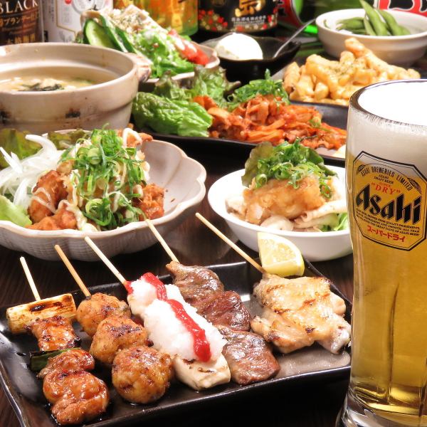 Banquet course [Yakitori Ichiban no Gatsuri course] <9 items in total> 4,500 yen (tax included) with all-you-can-drink for 90 minutes