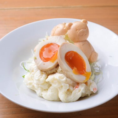 Avocado Shuto Cream Cheese/Avocado Squid Salted Cream Cheese/Kuma-chan Potato Salad with Soft Boiled Egg