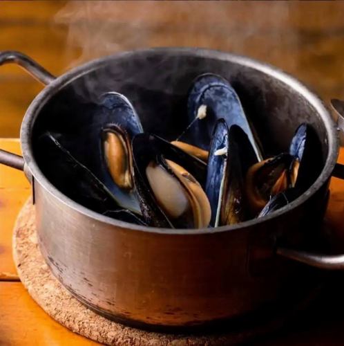 Domestic mussels steamed in white wine Regular