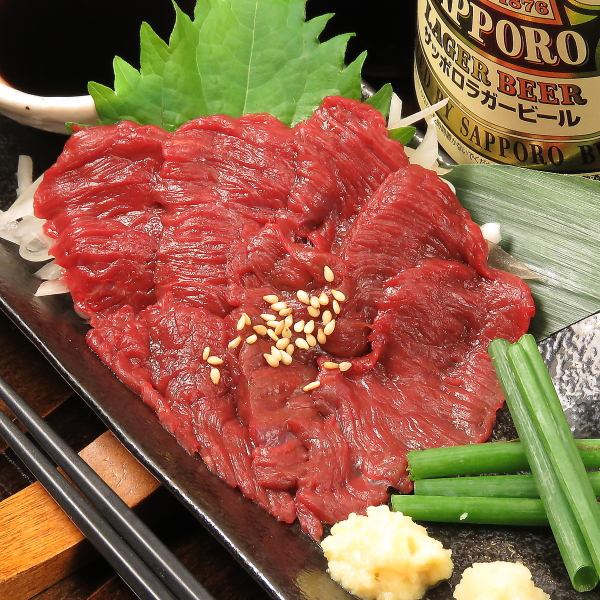 Easy! Delicious! Horsemeat sashimi is also excellent★