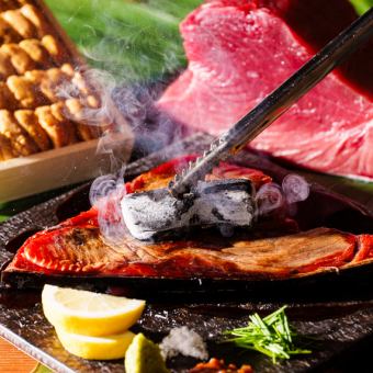 ■2小時暢飲“雅式套餐”，包含金槍魚尾排和自選主菜♪（共8道菜）5000日元 ⇒ 4000日元