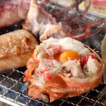 カニみそ甲羅焼き