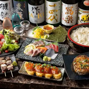 ■3時間飲み放題付『寿コース』豪華マグロ尽くし！人気NO,1宴会コース！〈全8品〉6000円⇒5000円