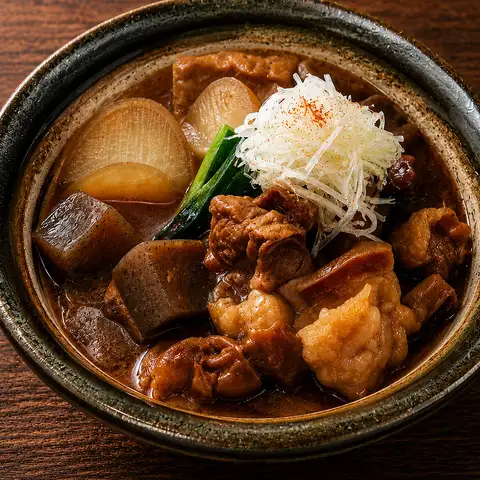 自家製 味噌もつ煮込み