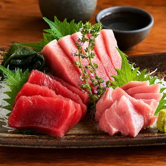 マグロの3種盛り合わせ