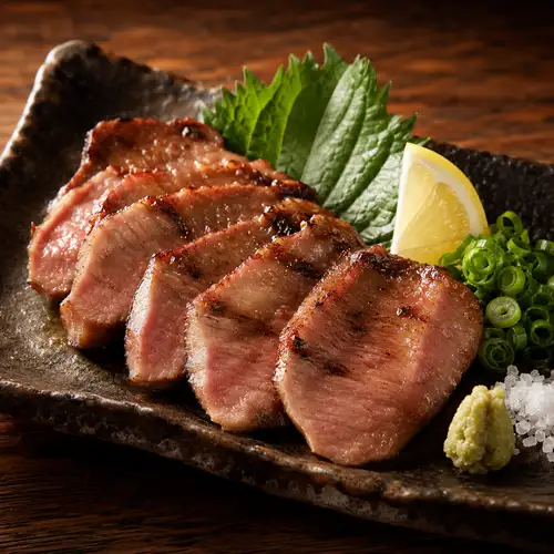 厚切り牛タンの炙り焼き