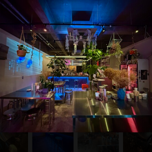 ネオンの幻想的な照明が目印の店内は、どこを切り取っても思わず写真を撮りたくなるようなSNS映え抜群のオシャレな内観となっており、非日常的な空間で特別なひとときをゆったりとお過ごしいただけます♪