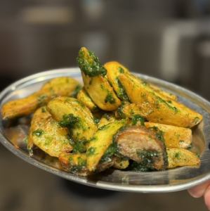 フライドポテト生海苔バター