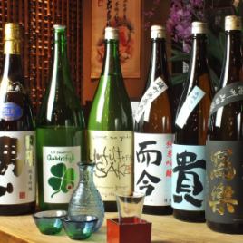 A lot of sake and features collected from all over the country ...