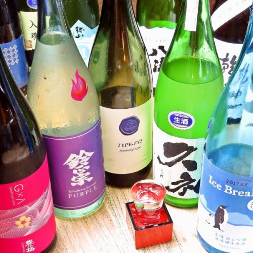We have a selection of recommended sake!