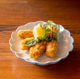 4 fried oysters from Kurahashi