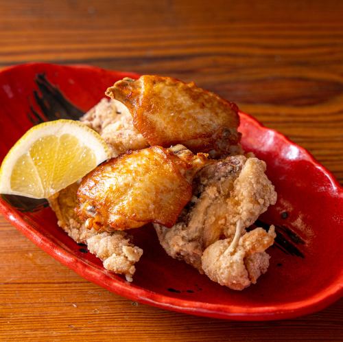 Deep fried Hiroshima red chicken with bones