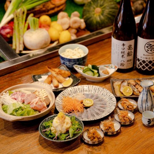 【プレミアムコース】名物と旬が楽しめる！２Hプレミアム飲み放題付10,000円（税込）