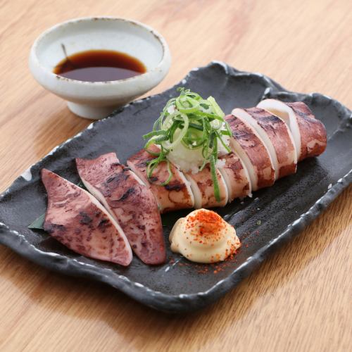 スルメイカ姿焼き(一味マヨ添え)