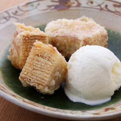 天ぷらバウムクーヘン ~バニラアイス添え~